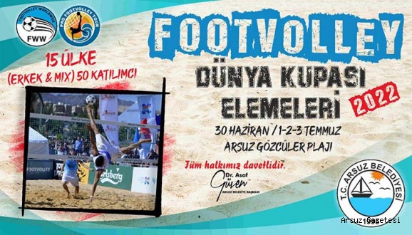 Dünya Footvolley Şampiyonası Eleme Maçları Arsuz’da 